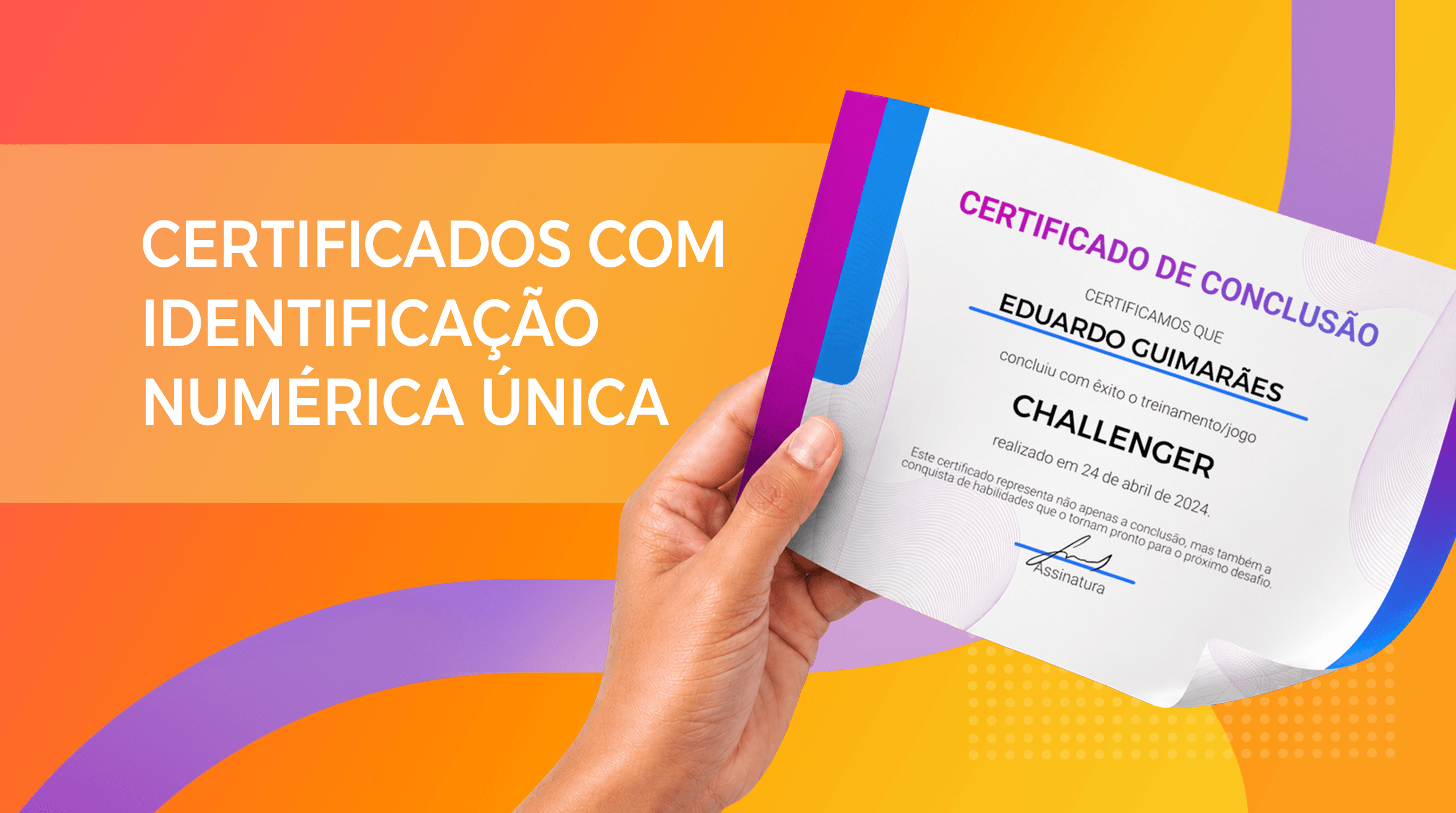 Certificados com identificação numérica única no treinamento de compliance