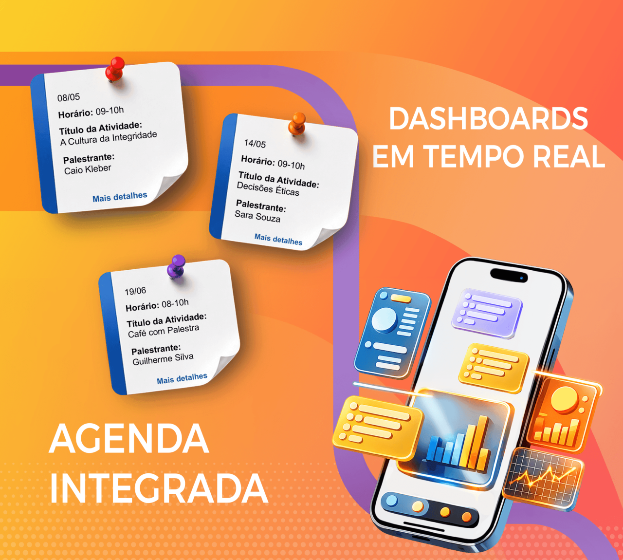 Dashboards em tempo real e agenda integrada para treinamento de compliance